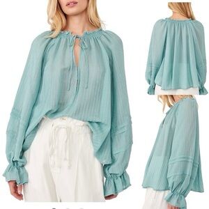 Free people blouse size xl